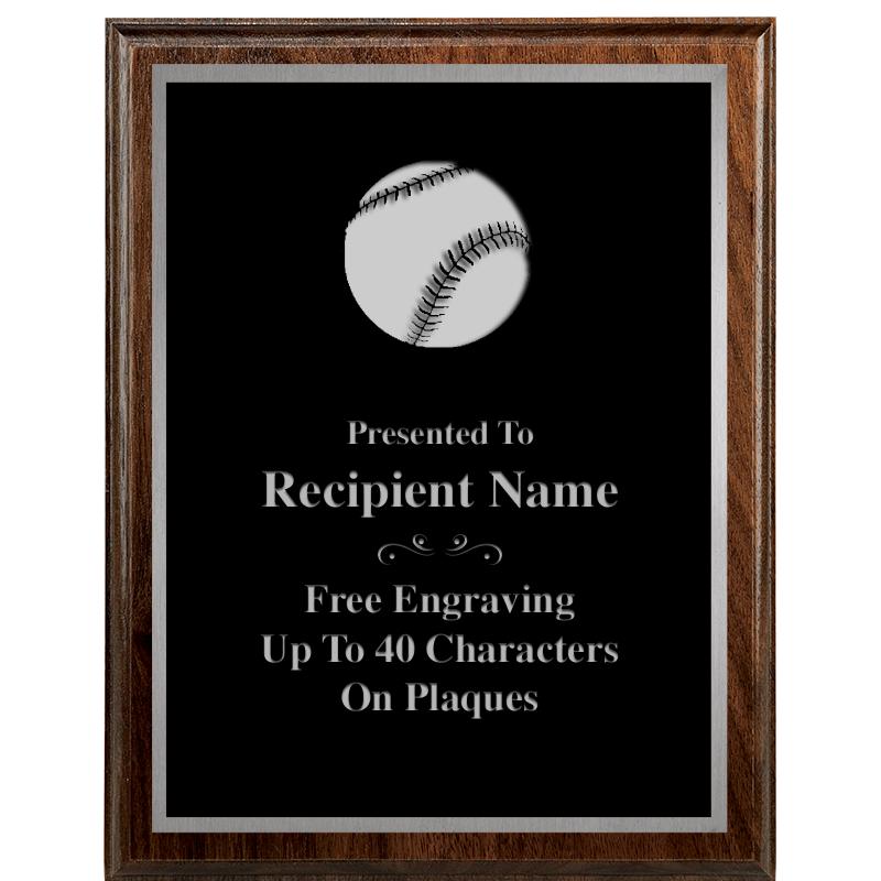 7"X9" WALNUT WOOD PLAQUE SV