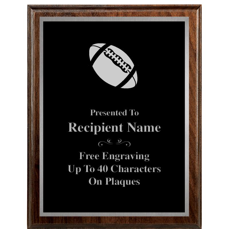 7"X9" WALNUT WOOD PLAQUE SV