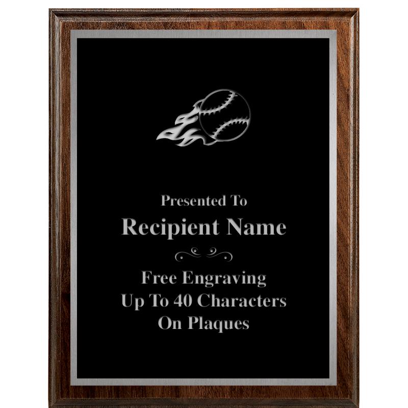 7"X9" WALNUT WOOD PLAQUE SV