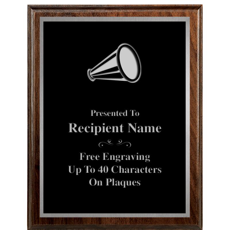 7"X9" WALNUT WOOD PLAQUE SV