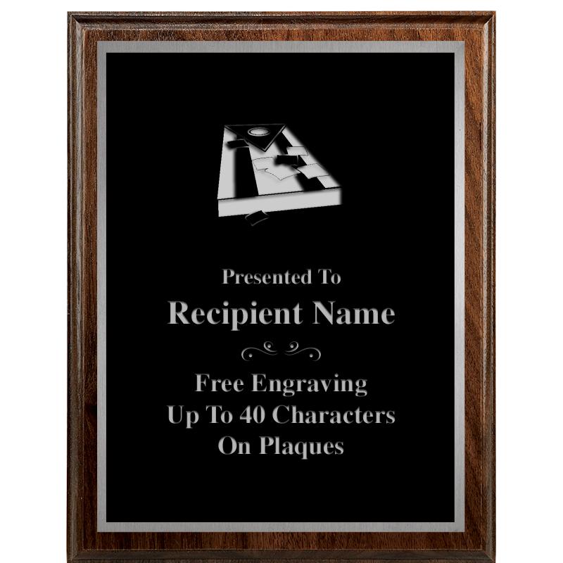 7"X9" WALNUT WOOD PLAQUE SV