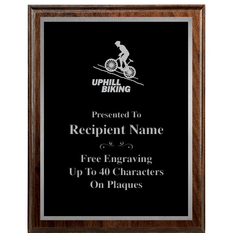 7"X9" WALNUT WOOD PLAQUE SV