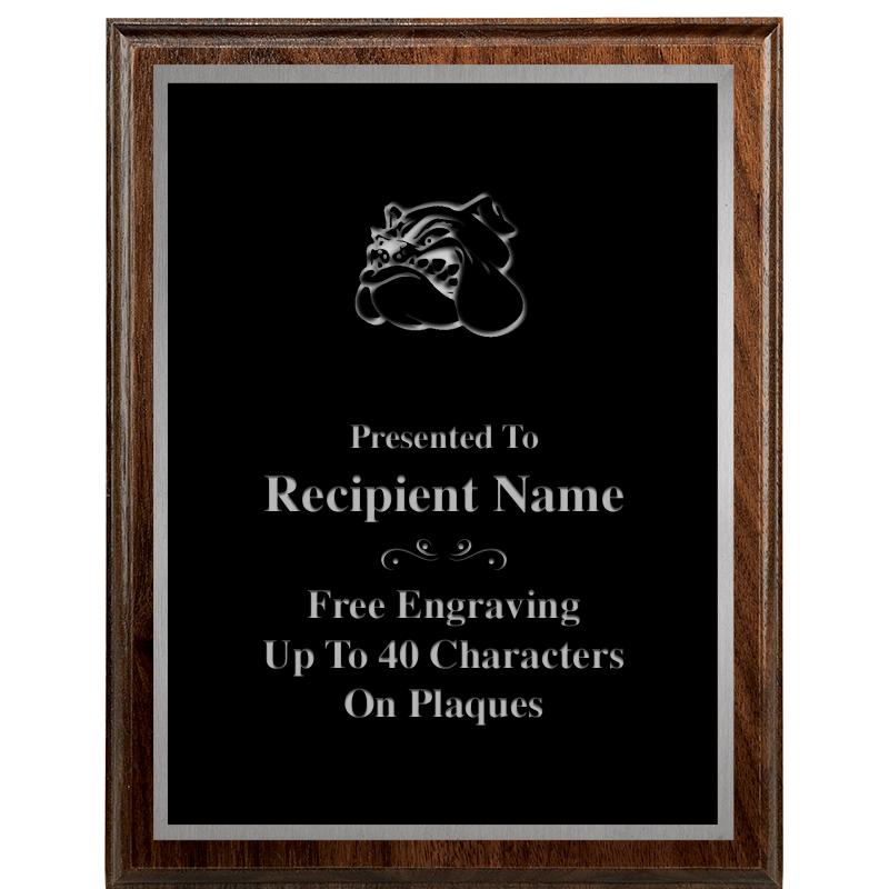 7"X9" WALNUT WOOD PLAQUE SV