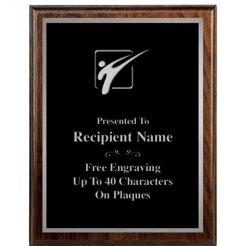 7"X9" WALNUT WOOD PLAQUE SV