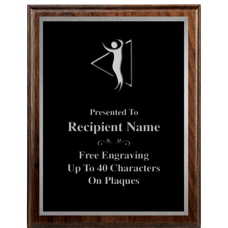 7"X9" WALNUT WOOD PLAQUE SV