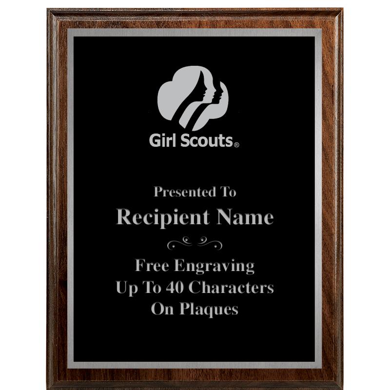 7"X9" WALNUT WOOD PLAQUE SV