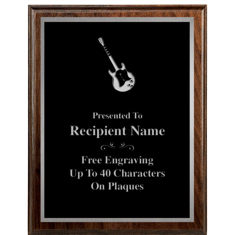 7"X9" WALNUT WOOD PLAQUE SV