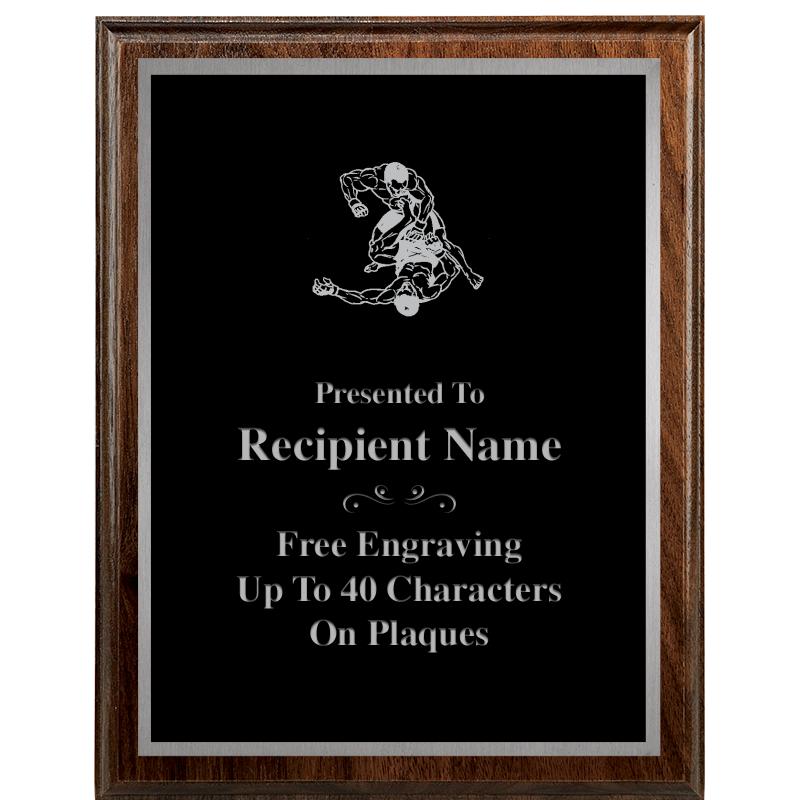 7"X9" WALNUT WOOD PLAQUE SV