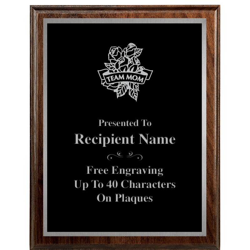 7"X9" WALNUT WOOD PLAQUE SV