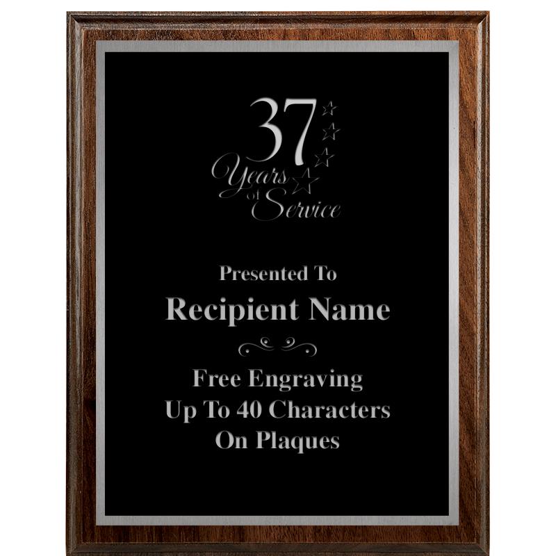 7"X9" WALNUT WOOD PLAQUE SV