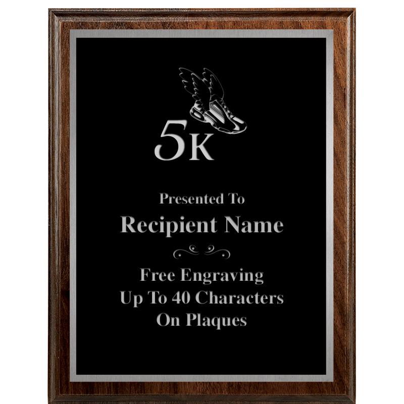 7"X9" WALNUT WOOD PLAQUE SV