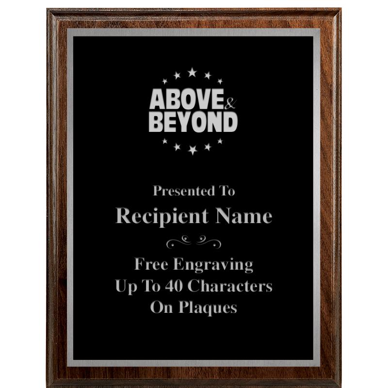 7"X9" WALNUT WOOD PLAQUE SV