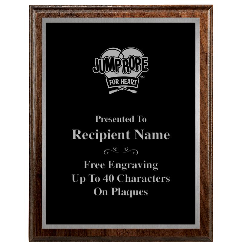 7"X9" WALNUT WOOD PLAQUE SV