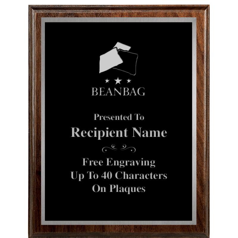 7"X9" WALNUT WOOD PLAQUE SV