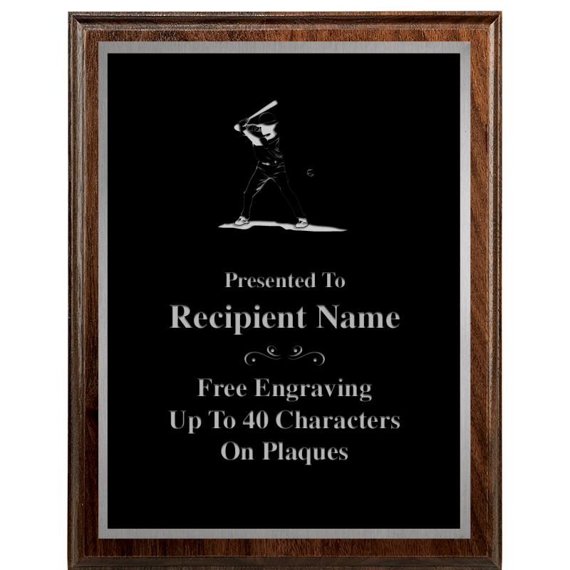 7"X9" WALNUT WOOD PLAQUE SV