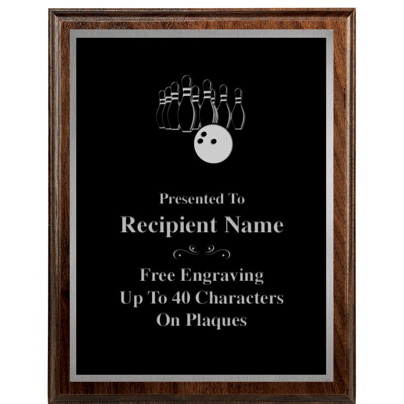 7"X9" WALNUT WOOD PLAQUE SV