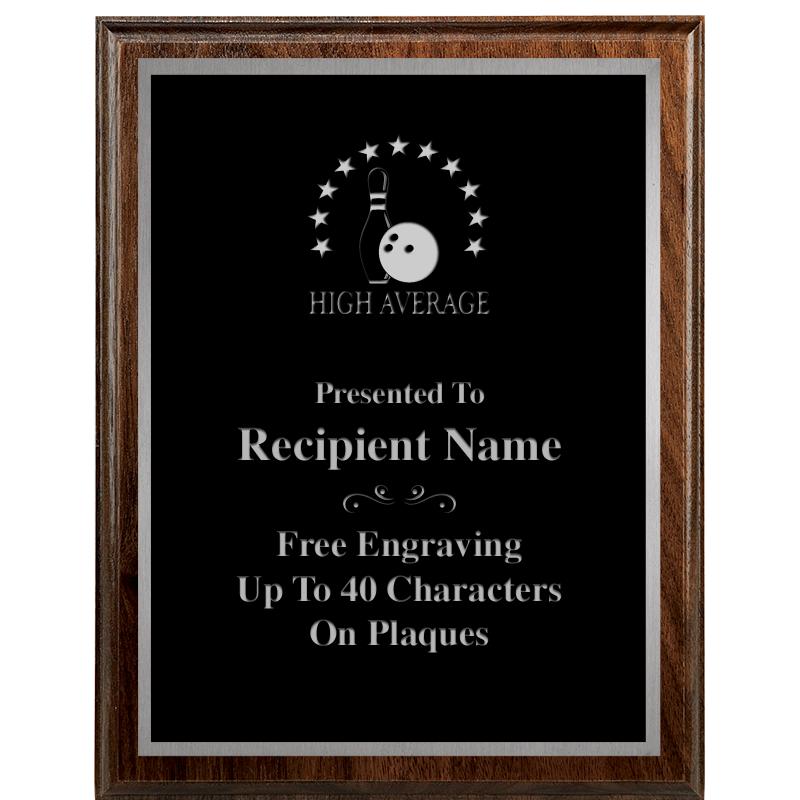 7"X9" WALNUT WOOD PLAQUE SV