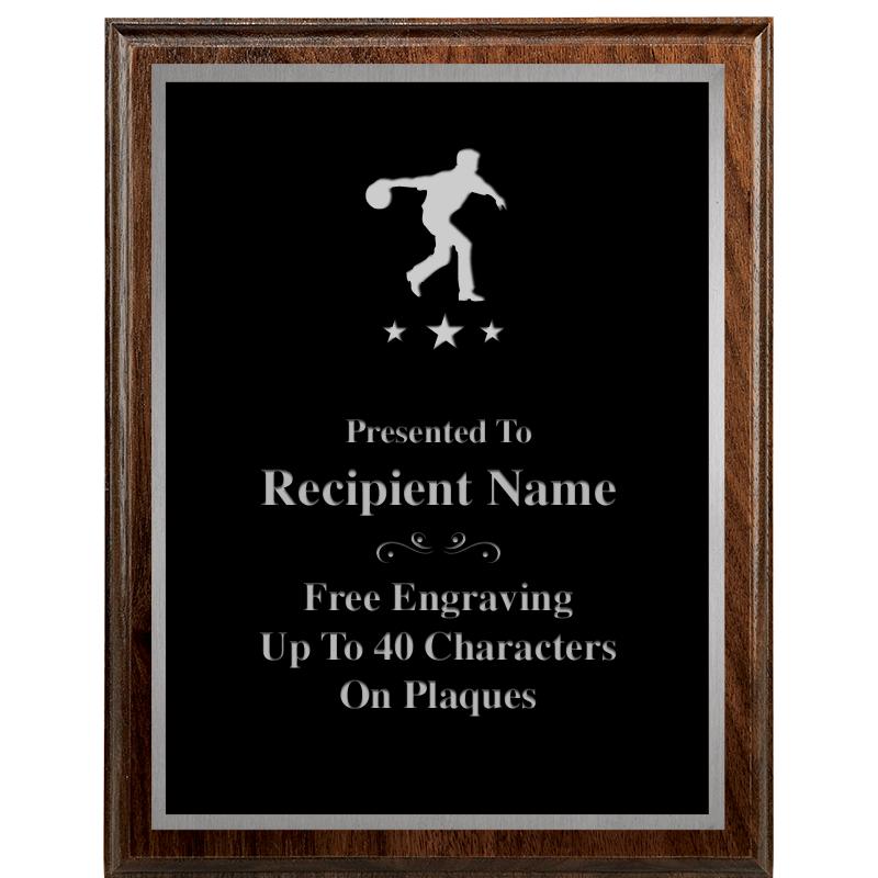 7"X9" WALNUT WOOD PLAQUE SV