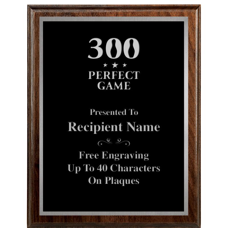 7"X9" WALNUT WOOD PLAQUE SV