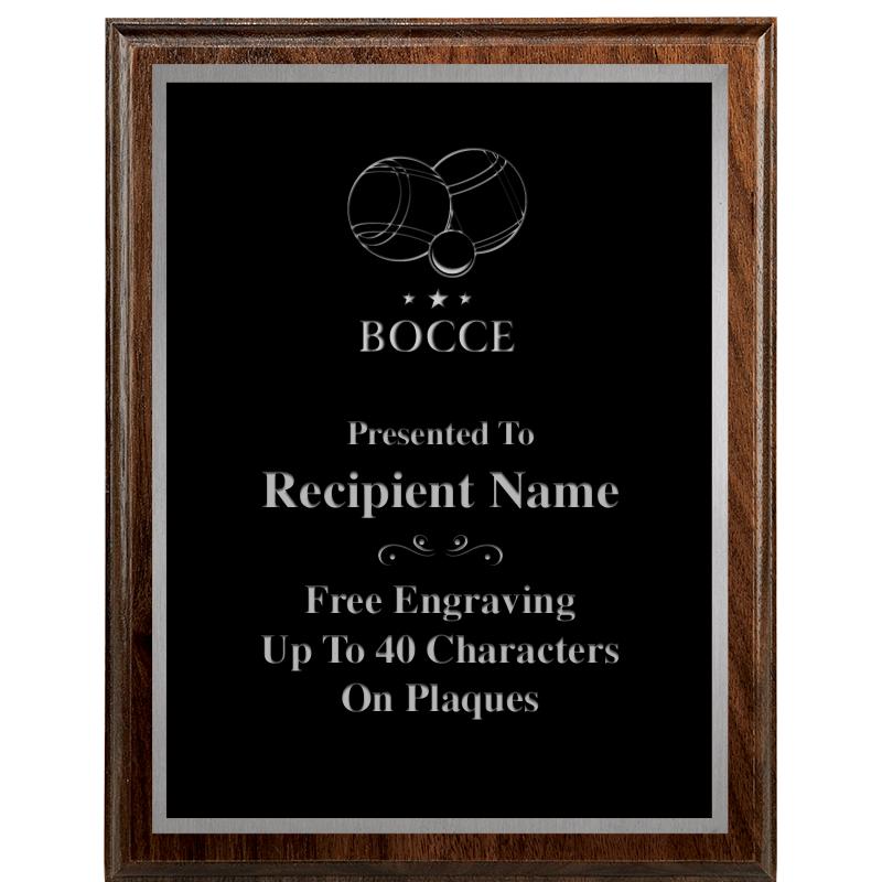 7"X9" WALNUT WOOD PLAQUE SV