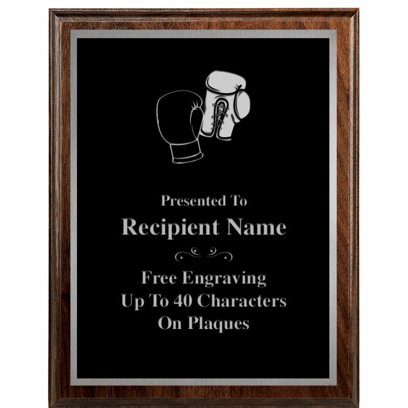 7"X9" WALNUT WOOD PLAQUE SV