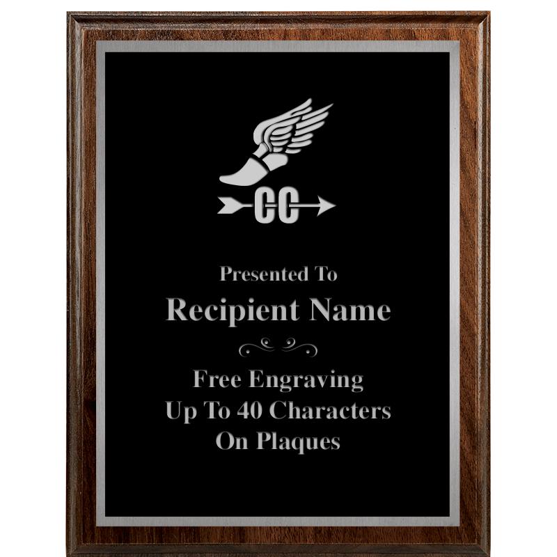 7"X9" WALNUT WOOD PLAQUE SV