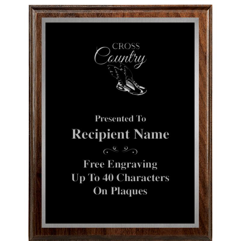 7"X9" WALNUT WOOD PLAQUE SV