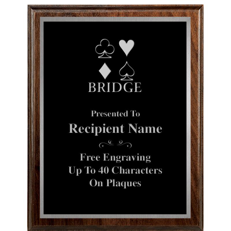 7"X9" WALNUT WOOD PLAQUE SV