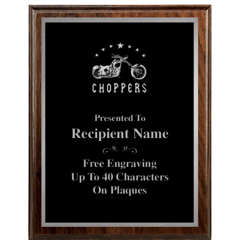 7"X9" WALNUT WOOD PLAQUE SV