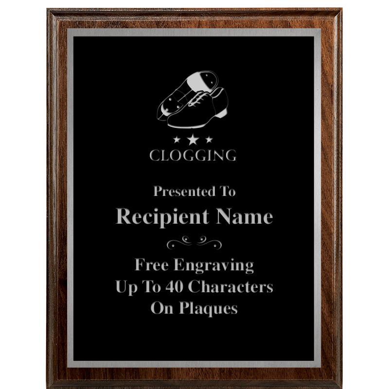 7"X9" WALNUT WOOD PLAQUE SV