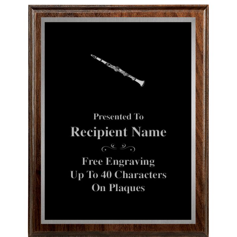 7"X9" WALNUT WOOD PLAQUE SV