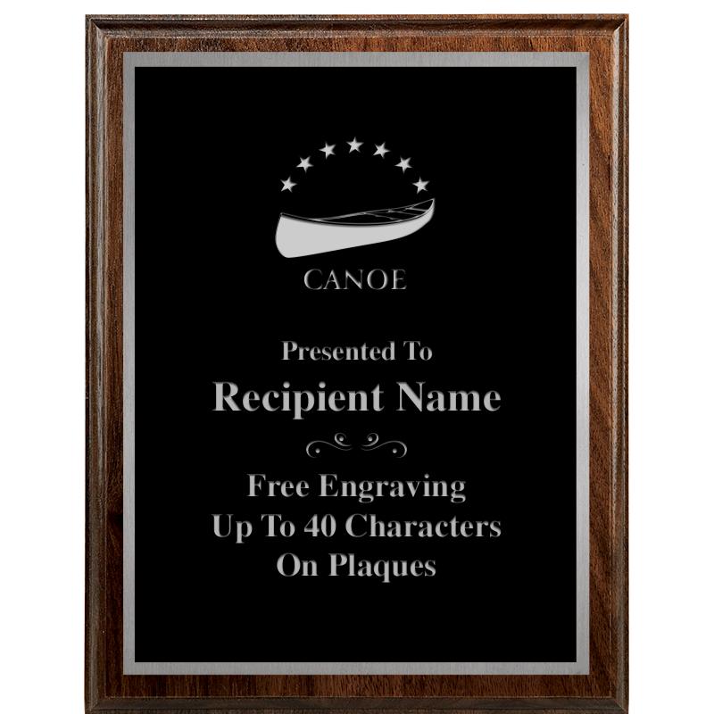 7"X9" WALNUT WOOD PLAQUE SV