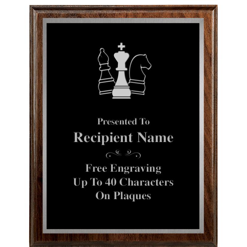 7"X9" WALNUT WOOD PLAQUE SV