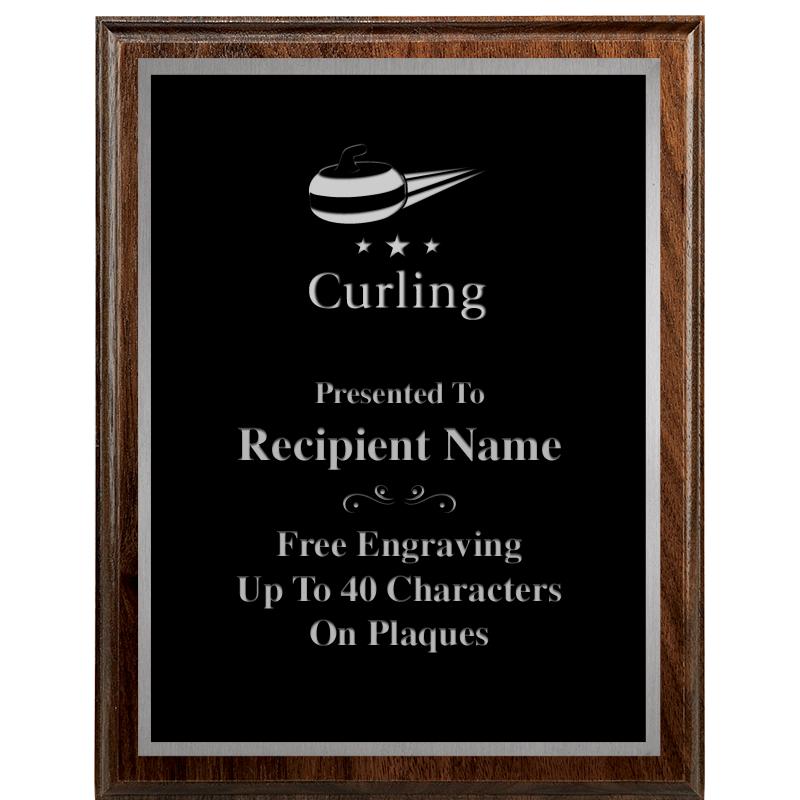 7"X9" WALNUT WOOD PLAQUE SV