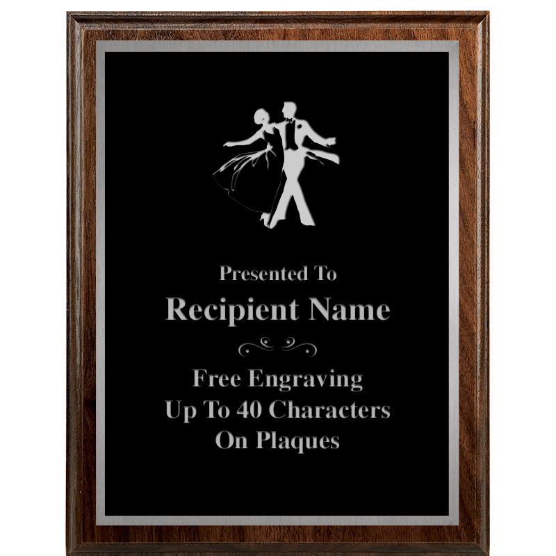 7"X9" WALNUT WOOD PLAQUE SV