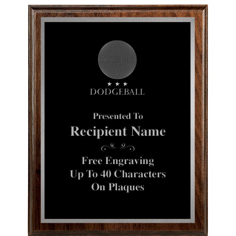 7"X9" WALNUT WOOD PLAQUE SV