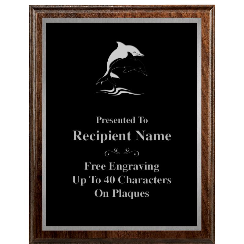 7"X9" WALNUT WOOD PLAQUE SV