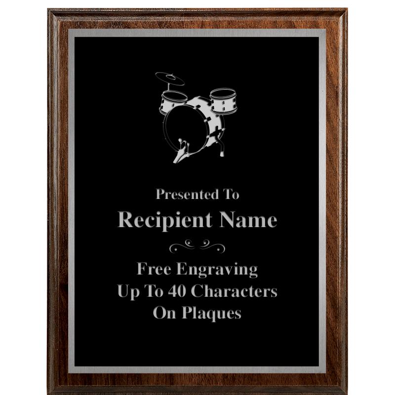 7"X9" WALNUT WOOD PLAQUE SV