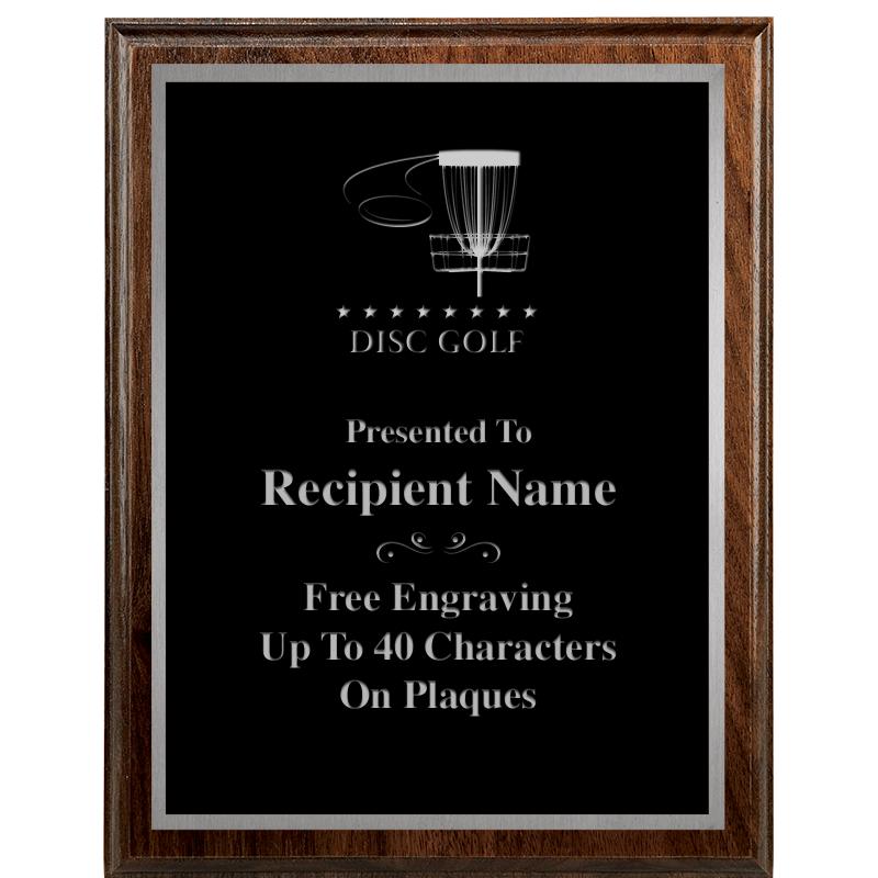 7"X9" WALNUT WOOD PLAQUE SV