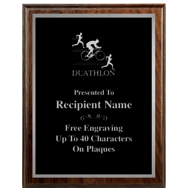 7"X9" WALNUT WOOD PLAQUE SV