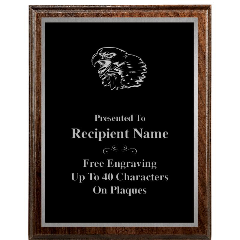 7"X9" WALNUT WOOD PLAQUE SV