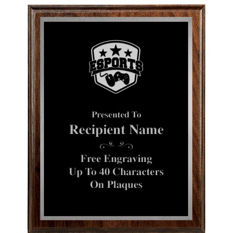 7"X9" WALNUT WOOD PLAQUE SV