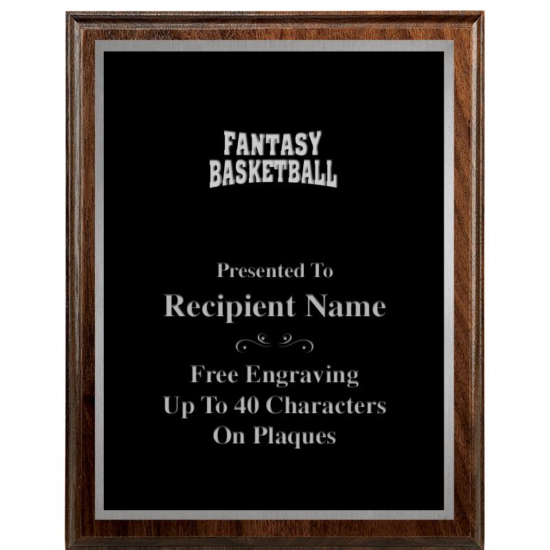 7"X9" WALNUT WOOD PLAQUE SV