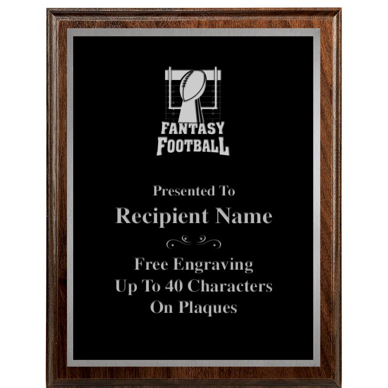 7"X9" WALNUT WOOD PLAQUE SV