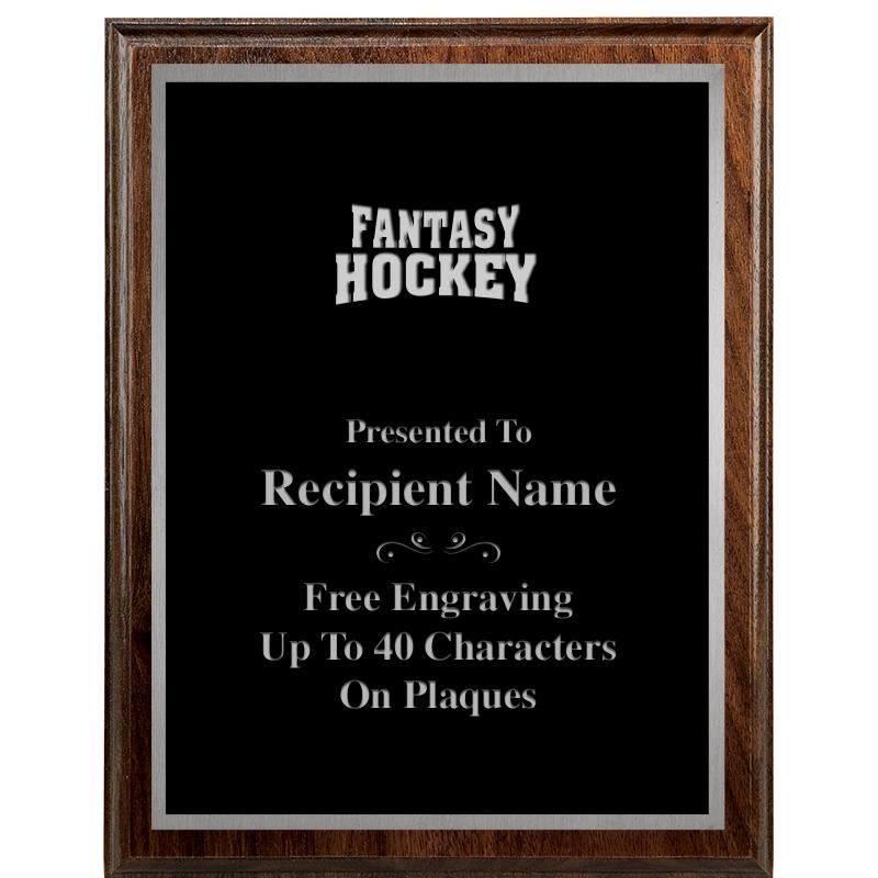 7"X9" WALNUT WOOD PLAQUE SV