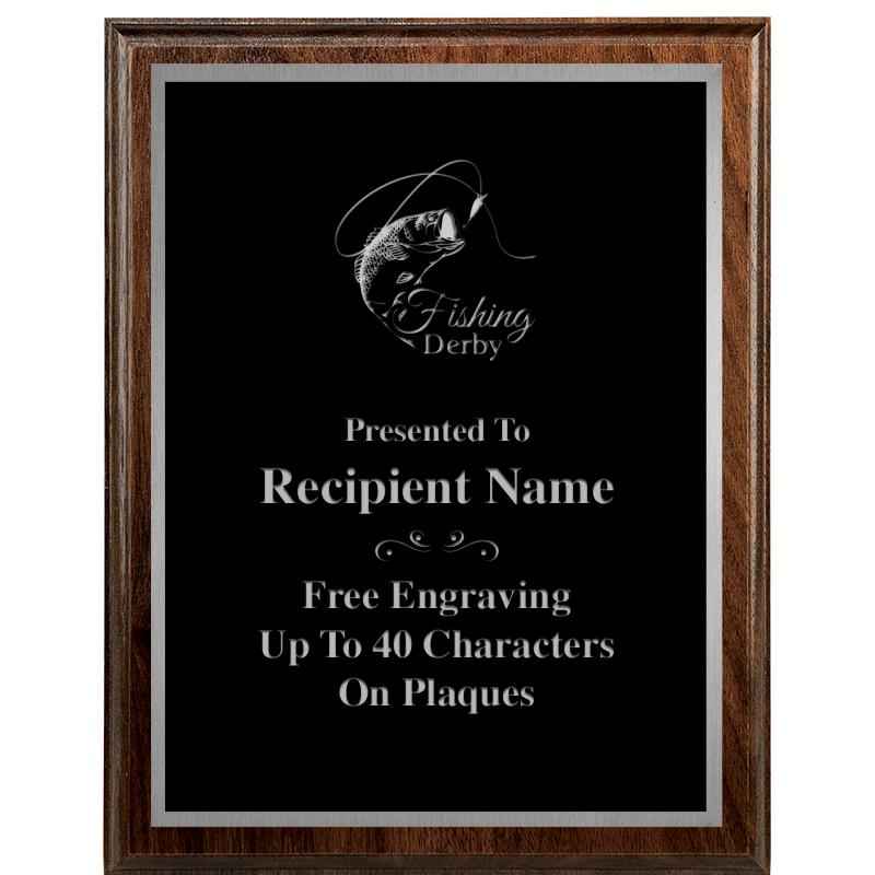 7"X9" WALNUT WOOD PLAQUE SV