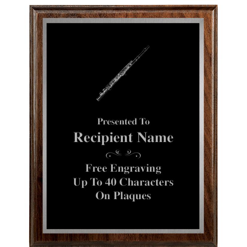 7"X9" WALNUT WOOD PLAQUE SV