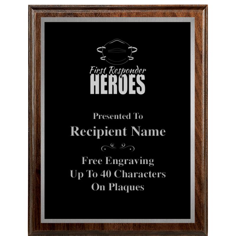 7"X9" WALNUT WOOD PLAQUE SV