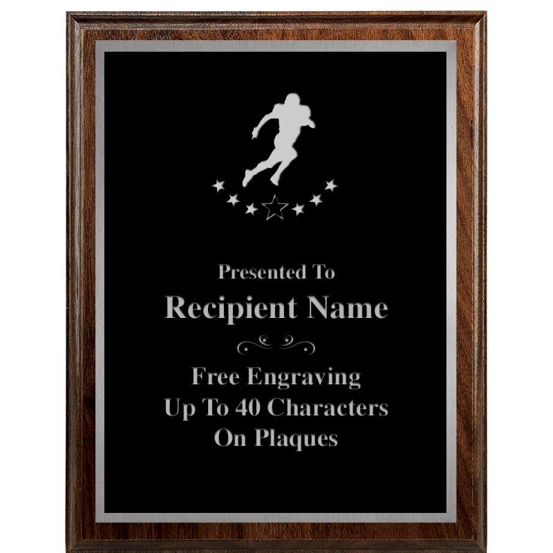 7"X9" WALNUT WOOD PLAQUE SV