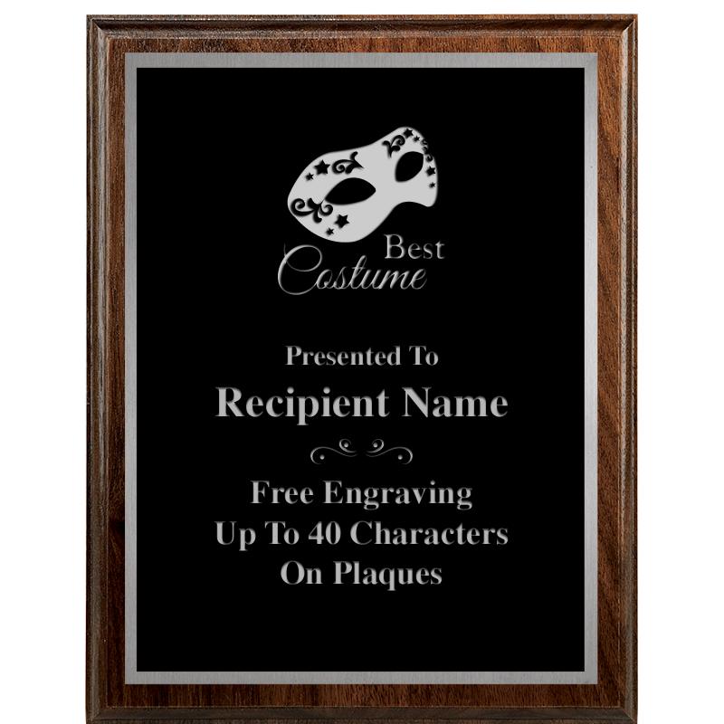 7"X9" WALNUT WOOD PLAQUE SV